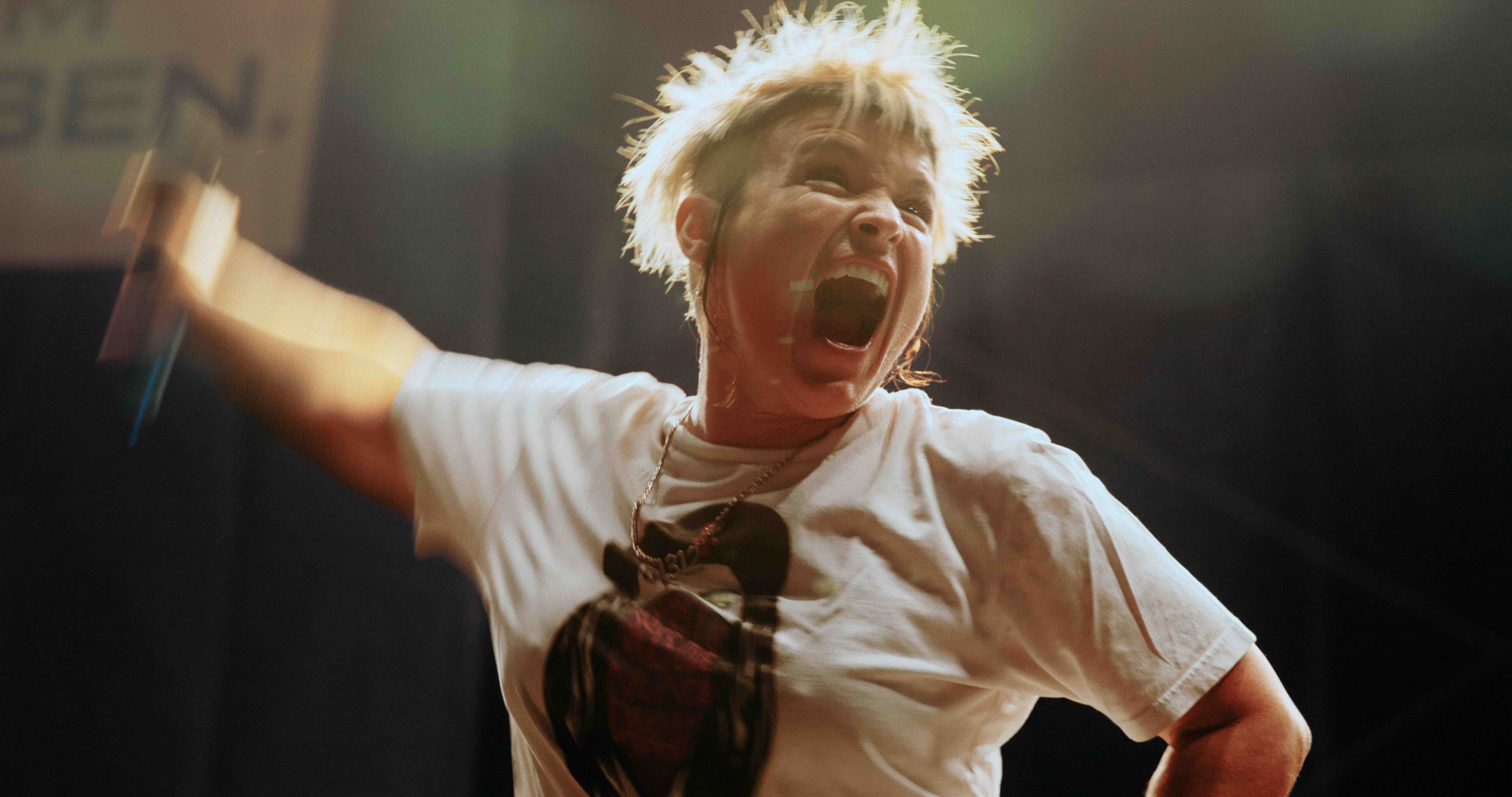 Filmstill Omegäng. Big Zis in Action.