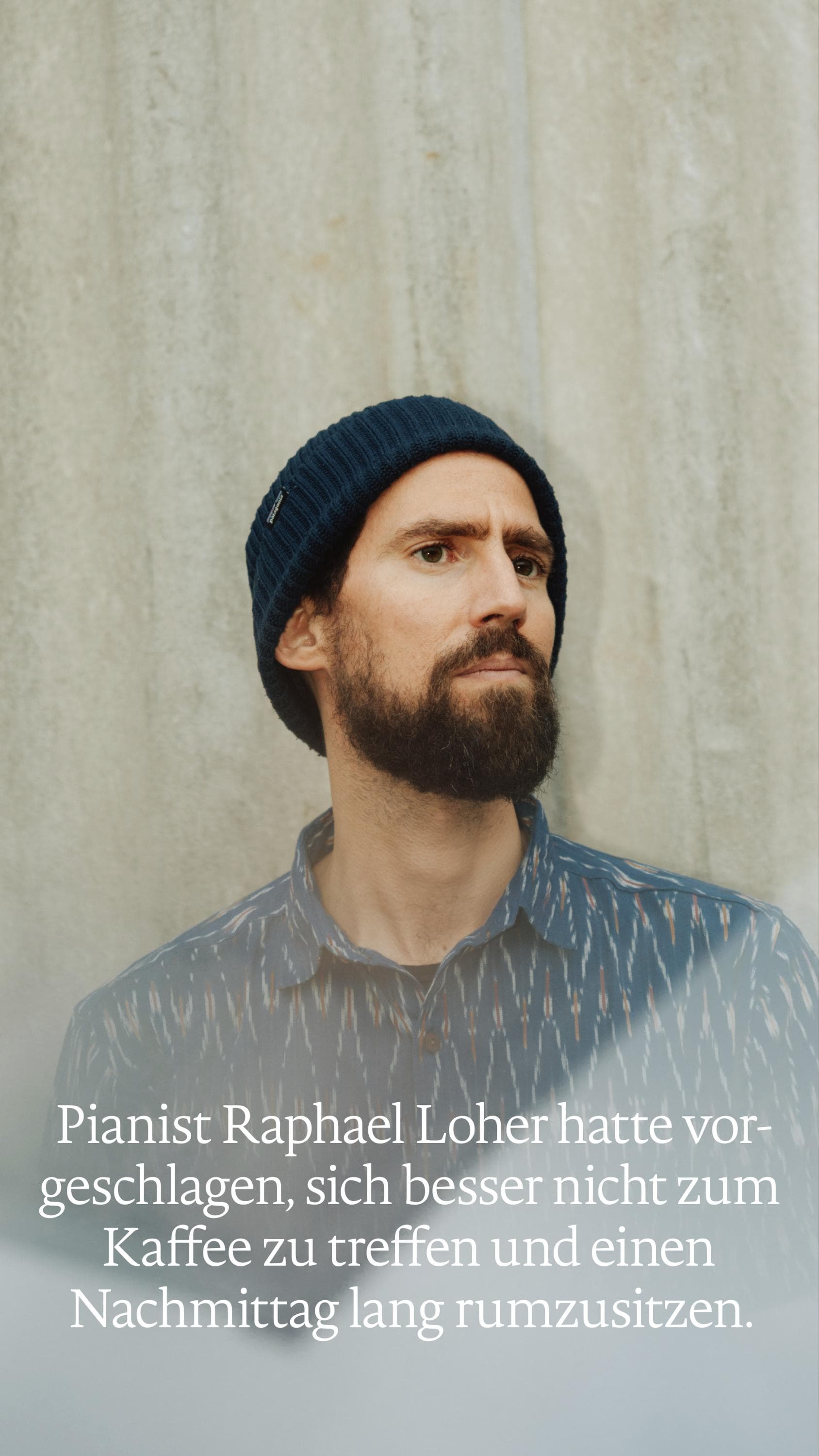 Teaser zum Text zu Raphael Loher